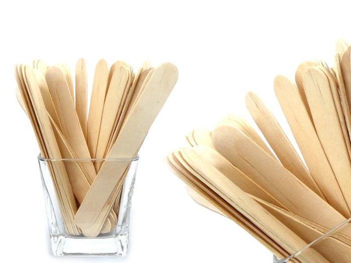 Professional Large Wooden Spatulas Waxing Hair Removal Wax Legs Body Back 100pcs