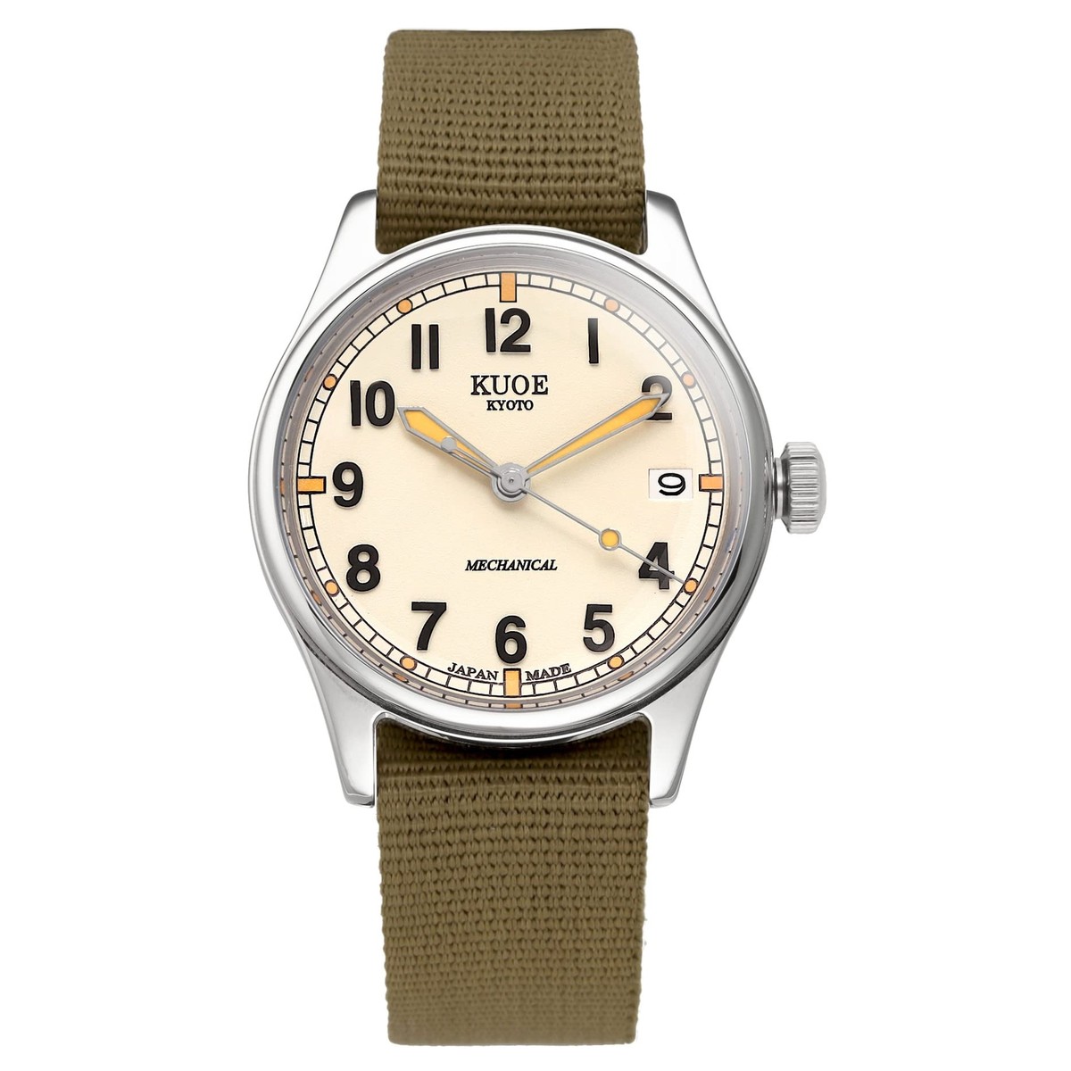 KUOE KYOTO Made in Japan Old Smith 90-002 10ATM Automatic ivory 