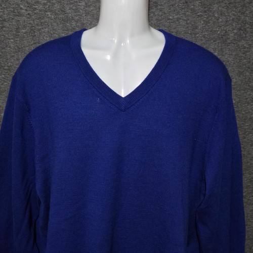 Jos A Bank Pullover Traveler Herren XL 100% Merinowolle Pulli V-Ausschnitt - Bild 2 von 10