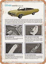 Metal Sign - 1968 Buick Gs 400 Convertible Vintage Ad