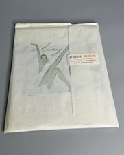 French vintage Bas Exciting Dolce Finish stockings for garters from late 1950's