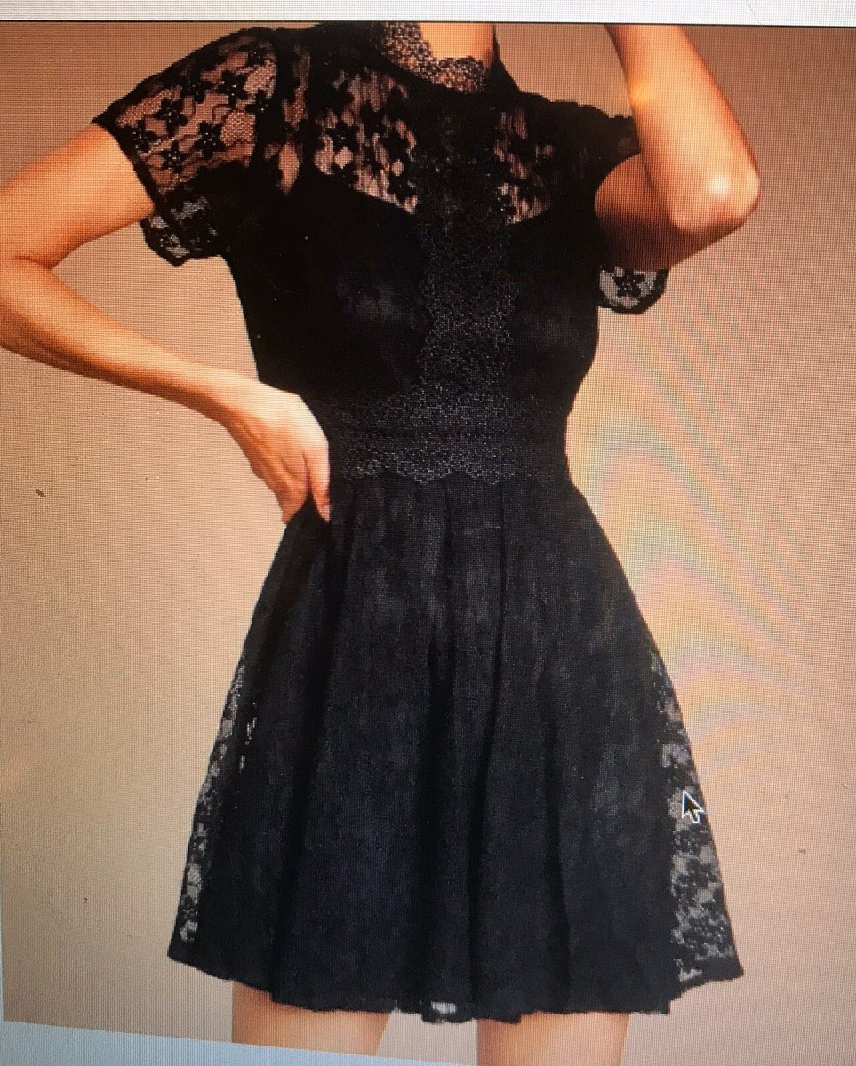 chinese dress ladies BLACK LACE MINI DRESS  codressing