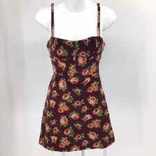 Urban Outfitters Womens XS Mauve Peach Multi Floral Dress Spaghetti Straps
