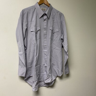 Sheplers Pearl Snap Shirt Button Up Size 18 - 35 Tall Long Sleeve Pre-Owned