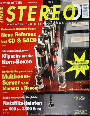 STEREO 10/04, CARVER M 400, VINCENT SDV 3,SVC  C1,SP 997, LINDEMANN 820, MB VERA