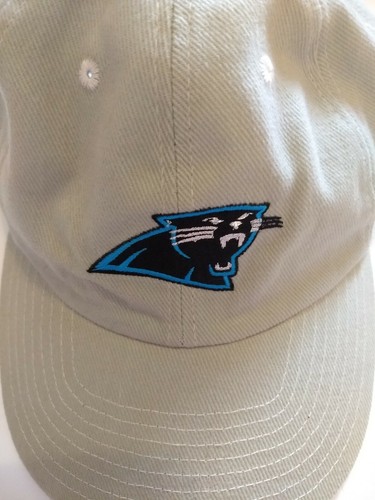 NFL Carolina Panthers Football Hat Adjustable Hook and Loop Adult Cap Khaki - Picture 3 of 10