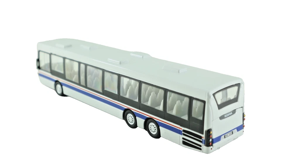 Autobús urbano Scania Omni Link - Modelo de autobús a escala 1:50 fundido a presión blanco Foto 3 de 4