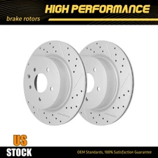 Rear Left and Right Disc Brake Rotors For INFINITI EX35 G37 G35 M35 Nissan 370Z