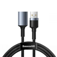 Cable Baseus cafule Cable USB3.0 Male To USB3.0 Female 2A 1m Dark gray