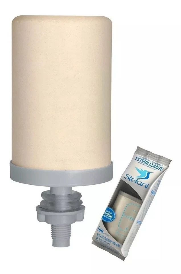 Kit de filtro de arcilla triple acción de agua vela Stefani cerámica 4 unidades Foto 3 de 3