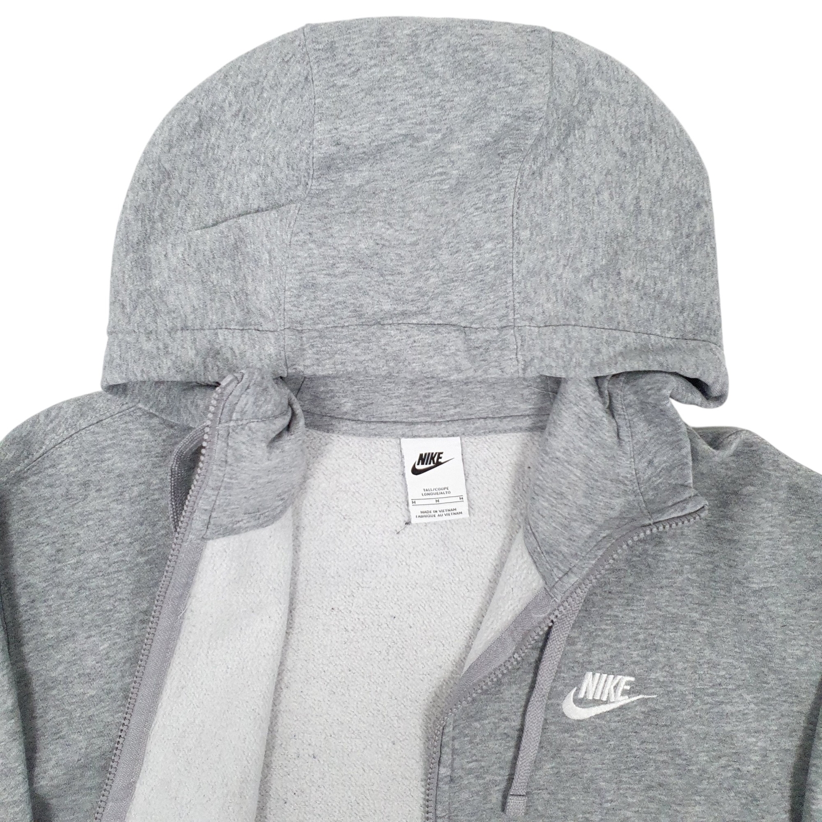 NIKE Full Zip Cotton Blend Jumper Sweatshirt Mens M image 3