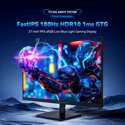 TITAN ARMY P27A2R 27in Gaming Monitor FAST IPS 16:9 2560*1440 QHD
