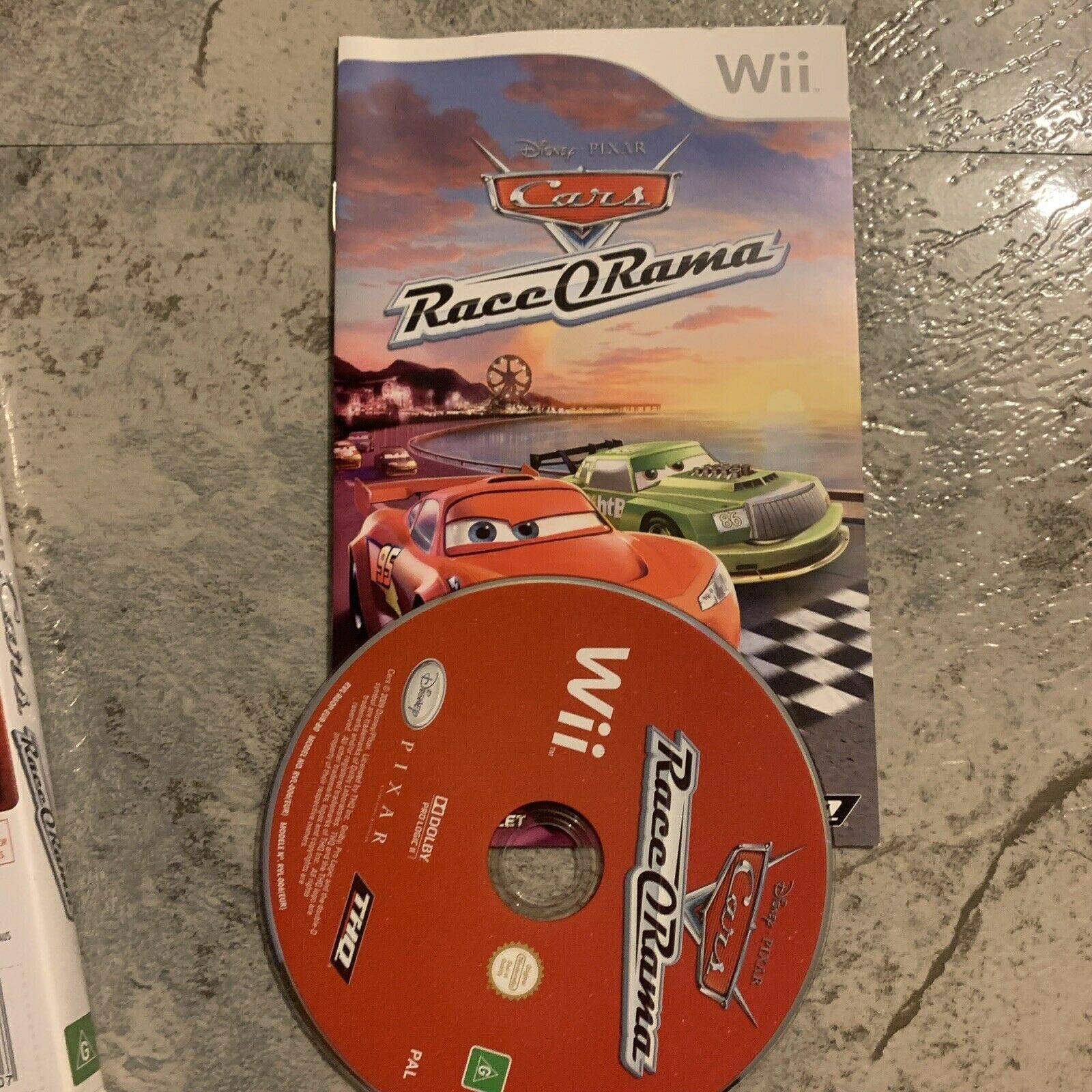 Disney Cars Race o Rama - Game Nintendo Wii - Complete Mint - Pal