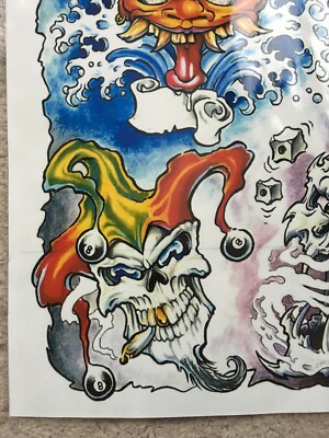 Tattoo Studio Shop Flash Single By Aaron Bell Grim Reaper Skull 11