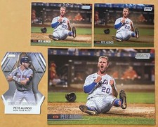 2021 Topps Stadium Club Pete Alonso Base + Chrome + Topper + Triumvirates Mets