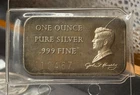 1972 John F. Kennedy By Madison Mint 1 oz .999 Silver US President Art Bar JFK