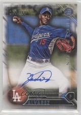 2016 Bowman Inception Inceptionalized Prospect 169/300 Yadier Alvarez Auto z5b