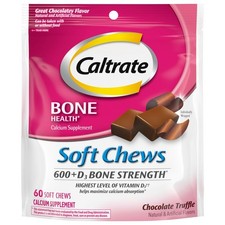 CALTRATE 600-D SOFTCHEW CHOCOLATE 60CT ENVÍO GRATUITO EE. UU.