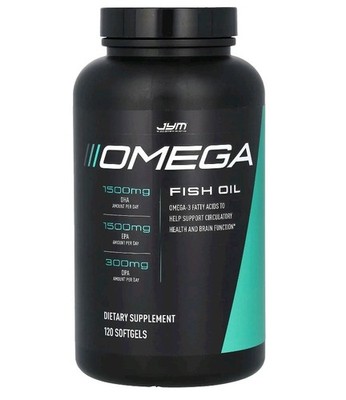 JYM Supplement Science Omega Fish Oil 2800mg, 120 Count Exp. 03/2028