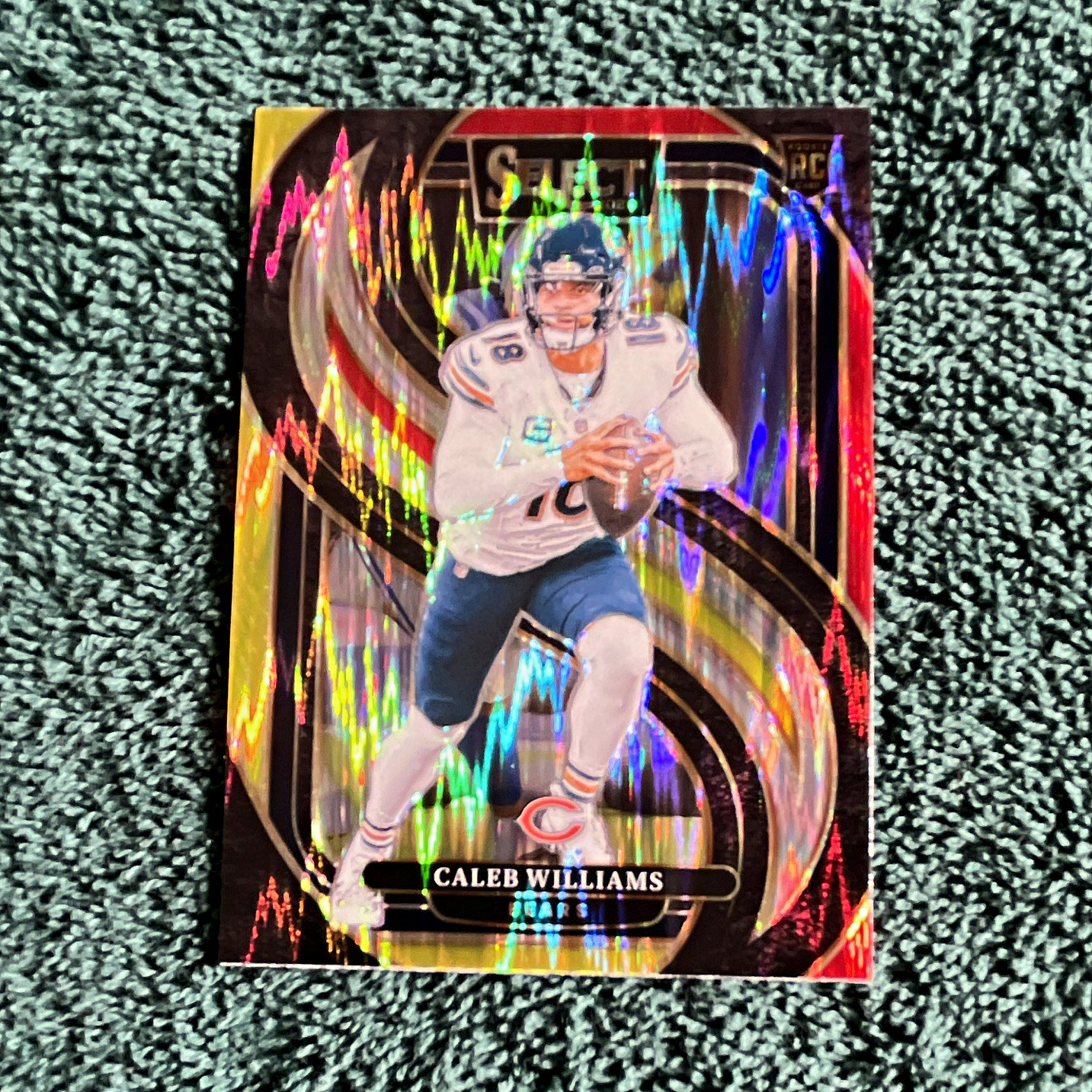Panini 2024 Select - Caleb Williams Rookie Premier Level Red/Yellow Shock #114