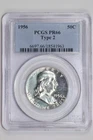 1956 TYPE 2 PROOF FRANKLIN HALF DOLLAR PCGS PR66