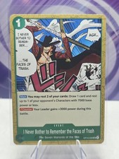 I Never Bother to Remember the Faces of Trash OP14-038 One Piece
