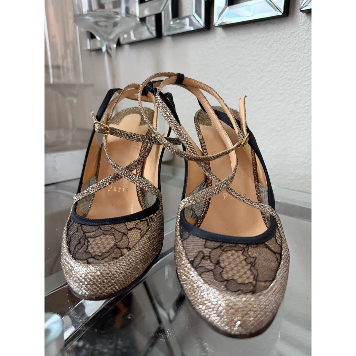 Christian Louboutin Gold Shoes for Women for sale | eBay