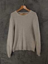 Musto Jumper Mens XXL Grey Wool Fisherman Chunky Knit Outdoor Country Shooting