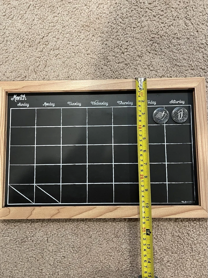 CHALKBOARD Wall Calendar 11x17in. The Board Dudes Pre-owned - Image 3 of 4