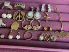 10k & 14K Gold Jewelry Lot Rings Pendants Earrings Etc 39g With Stones NOT SCRAP — photo 5
