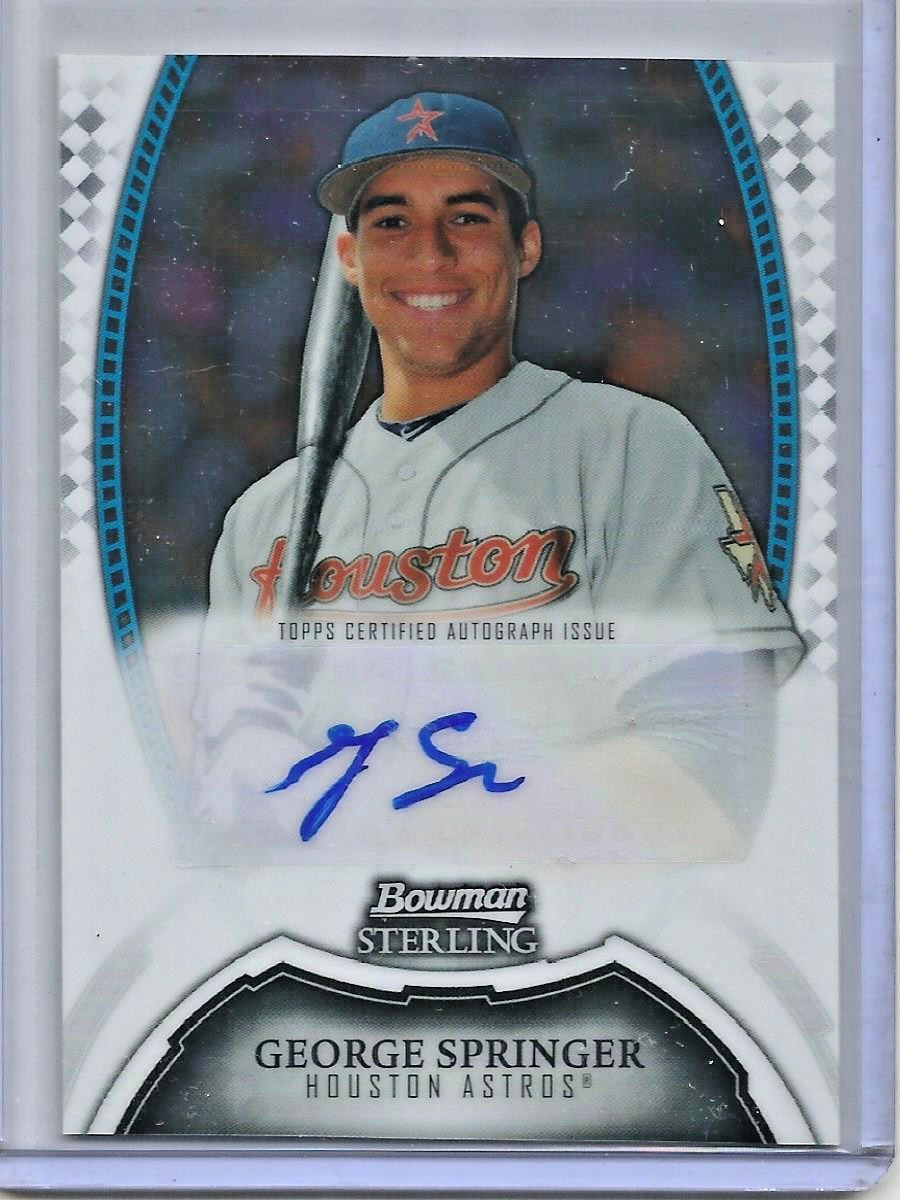 George Springer 2011 Bowman Sterling Autograph Rookie
