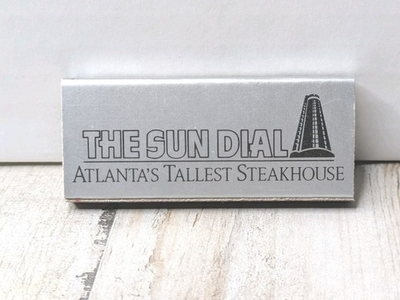 #ad Vintage Matchbook Matchbox The Sun Dial Atlanta#x27;s Tallest Steakhouse Unstruck $9.89