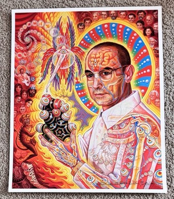 Alex Grey Art Print St. Albert Hofmann & The LSD Revolution S/# 100 Psychadelics