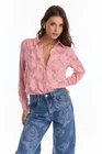 Stelle Lace Blouse/Button Up Rose, New with tag THE NOLI SHOP