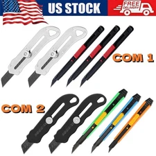 Box Cutter Knife Handle Adjustable Length Blacke Heavy Duty Rust Resistance US