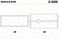 Kurbelwellenlager Glyco H1013 5 STD Passend FÜR Nissan Opel Renault
