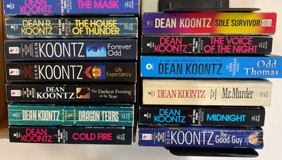 #ad Dean Koontz PB Lot of 13 Cold Fire Life Expectancy Good Guy Mask Midnight $26.95