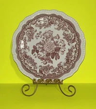 Spode BRITISH FLOWERS Dinner Plate England 10 7/8”Archive Collection ~Red / Pink