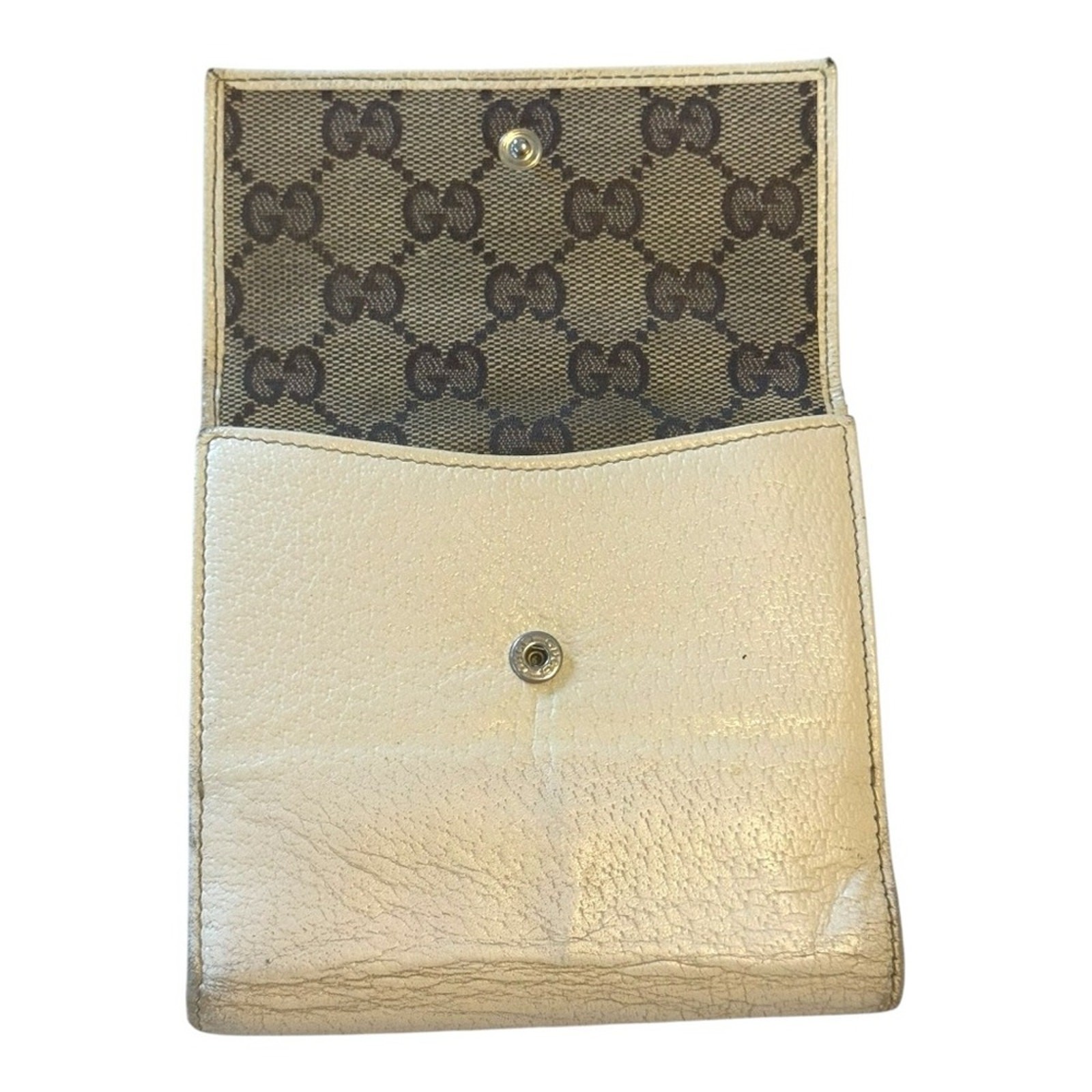 Authentic Gucci Abbey D- Ring Compact Leather Wal… - image 2