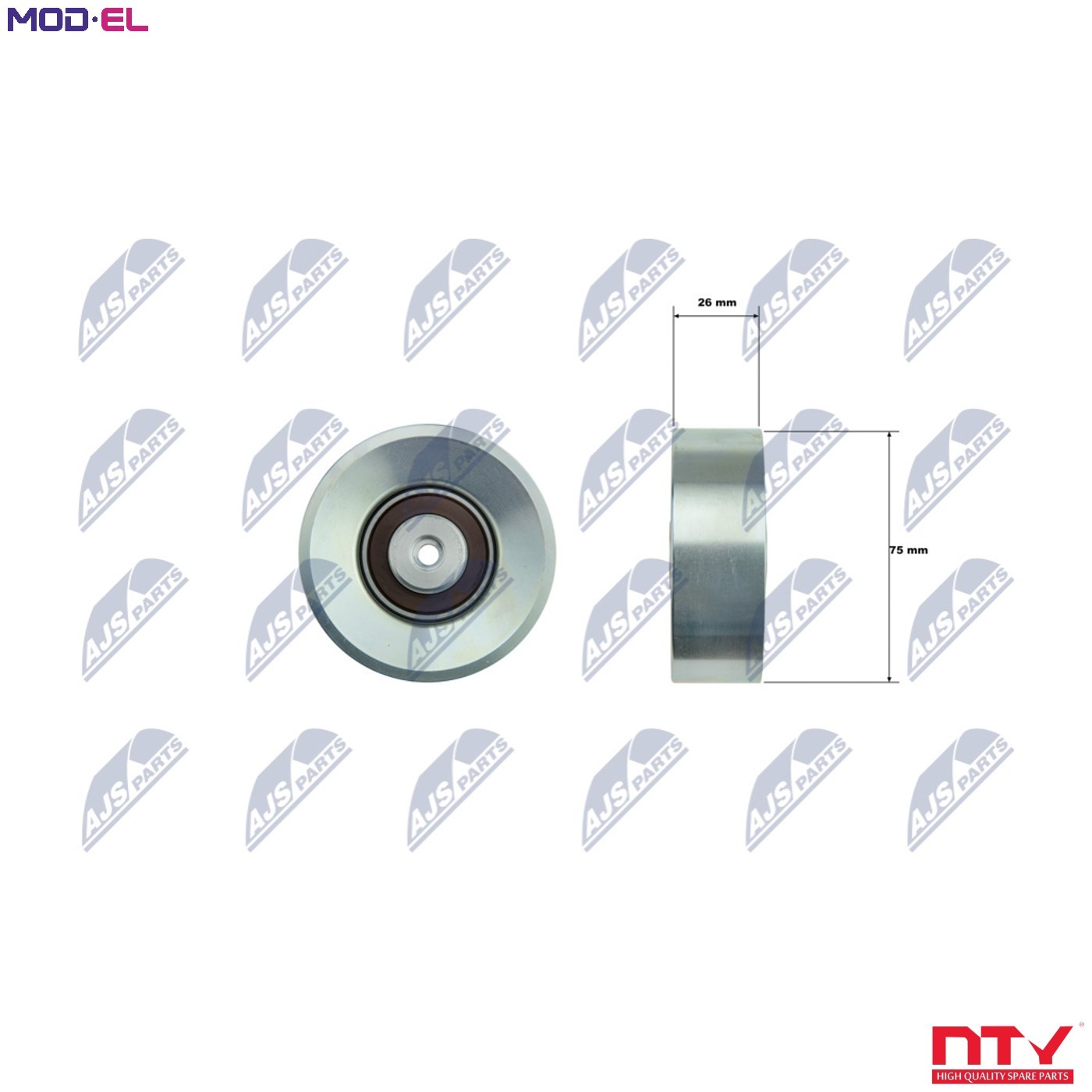 RNK-BM-073 NTY Deflection/Guide Pulley, V-ribbed belt for BMW,CITROËN,DS,MINI,OP - Image 9