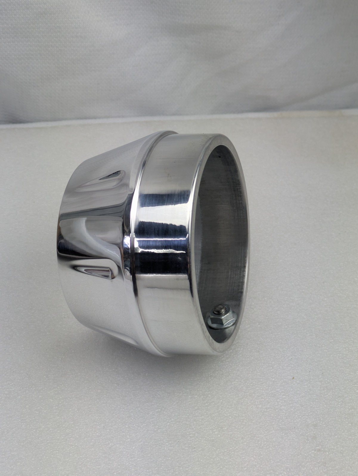 Billet Polished End Cap For Bassani Exhausts Fits Long Megaphone 1860-0494