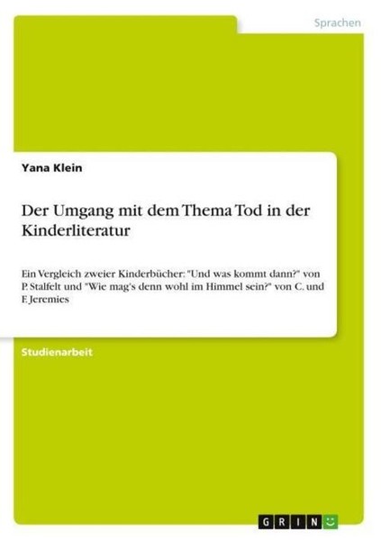 Der Umgang Mit Dem Thema Tod In Der Kinderliteratur Yana Klein-image
