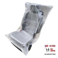 Pack of Car Disposable Plastic Seat Covers Vehicle 100 Overall pack (12 g)