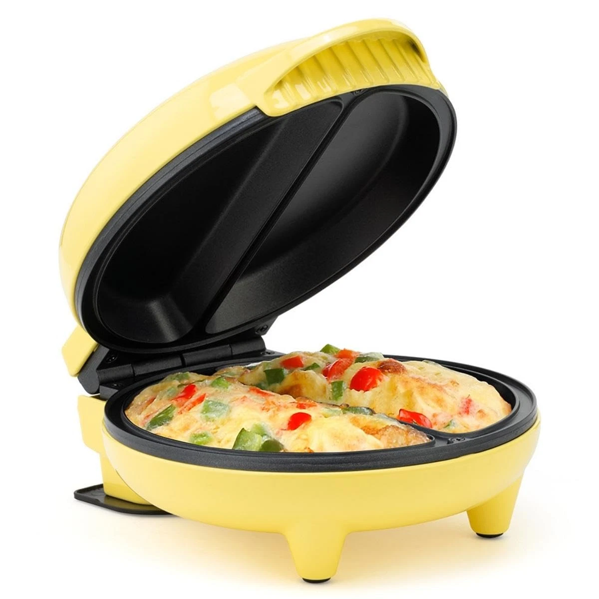 Stainless Steel 2Section Omelet Frittata Maker Non Stick Coating Indicator Light