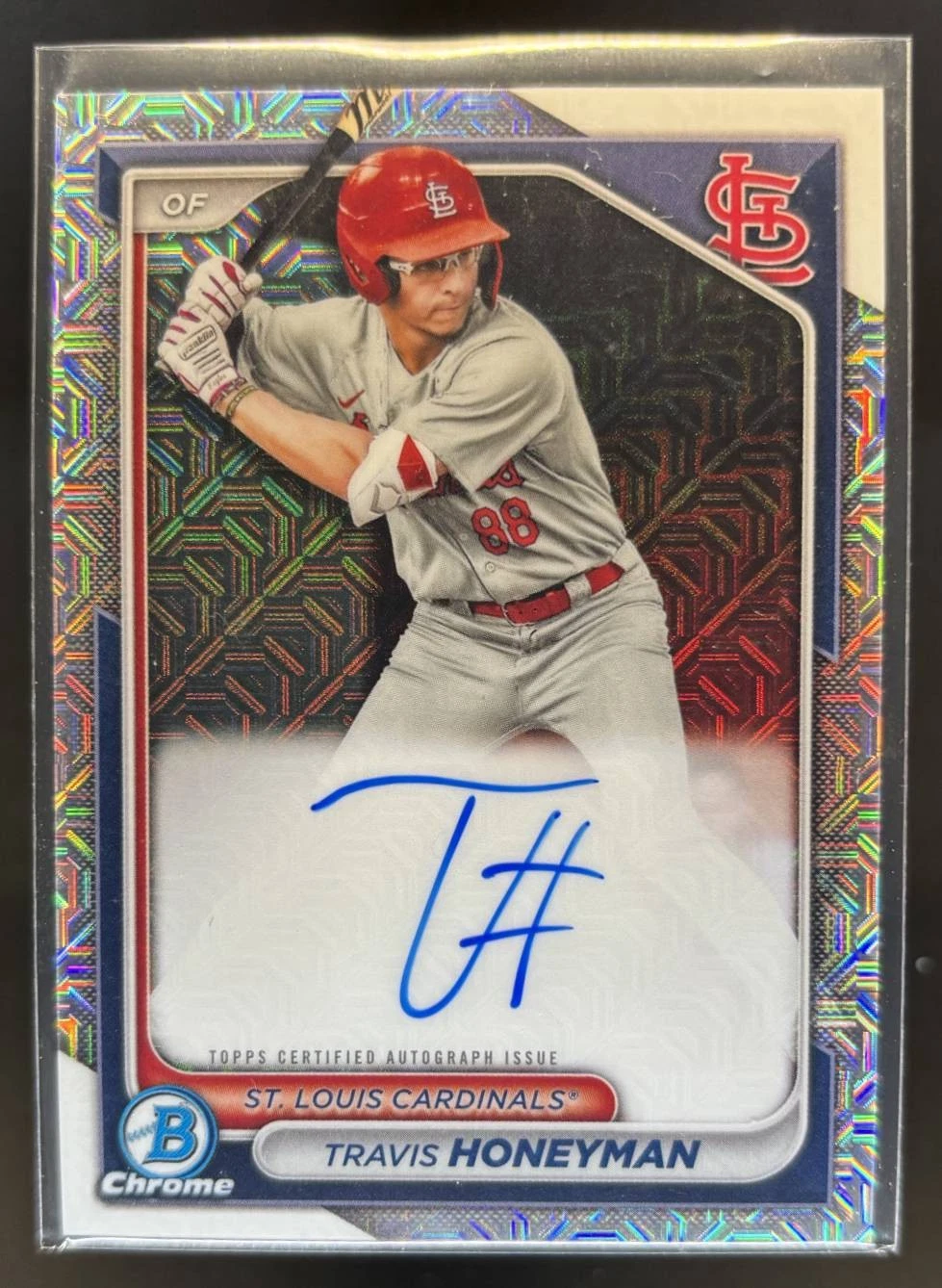 2024 Bowman Travis Honeyman Prospect Auto Mega Box Mojo #BMA-TH Cardinals