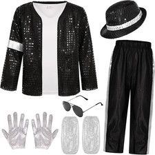 Kids 80S 90S Pop Star Costume Dance Party Outfit Halloween Costume