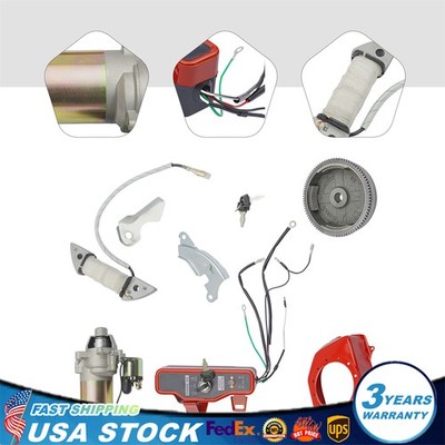 Electric Start Kit Starter Motor Flywheel Switch For GX160 5.5HP/ GX200 6.5HP