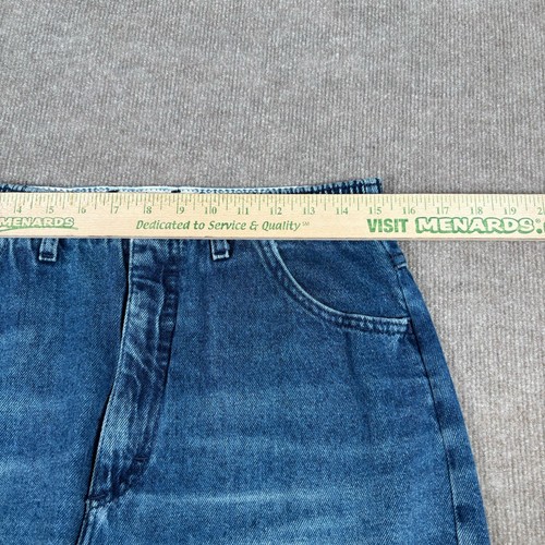 Jeans Lee vintage donna 12 30x30 vita alta blu denim sbiadito nudo made in USA - Foto 9 di 13