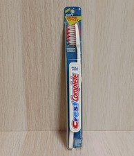 Vintage Crest Complete Toothbrush 8 Soft 90s NOS Sealed White/Red Ripples