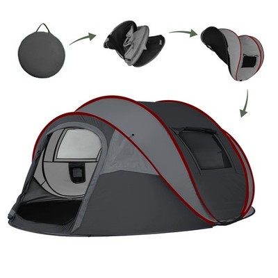 Instant Pop Up Camping Tent,4-6 Person Tents,Automatic Set Up Tent in 3 Secon...